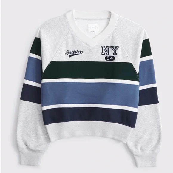 Abercrombie & Fitch Sunday Cropped Crew Neck - Picture 2 of 5